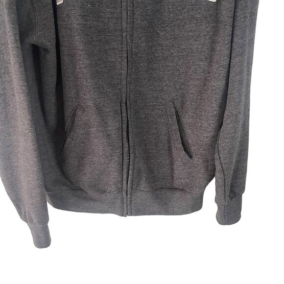 DBA Vintage 90s Men's Size Medium‎ San Diego Grey Full Zip Sweater - Picture 3 of 8